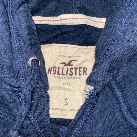 Hollister Womens Y2K Navy Surf Tour Hoodie Small - Picture 3 of 8